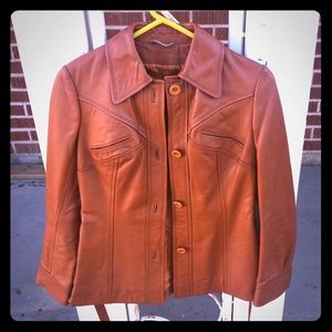 Amazing vintage leather jacket sz S